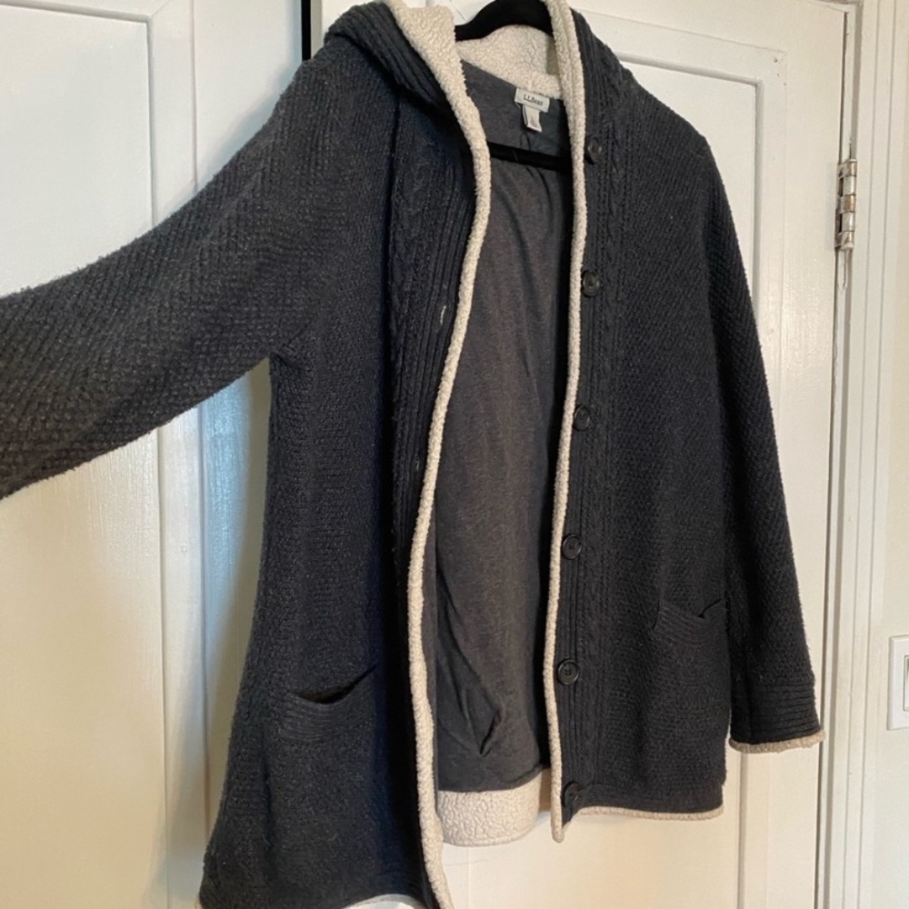 LL Bean sweater jacket